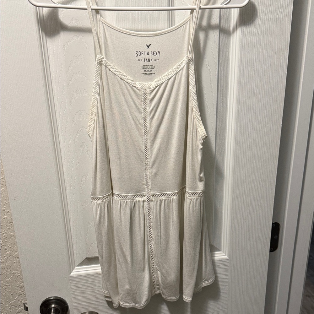 American Eagle Outfitters Soft & Sexy White Tank Top